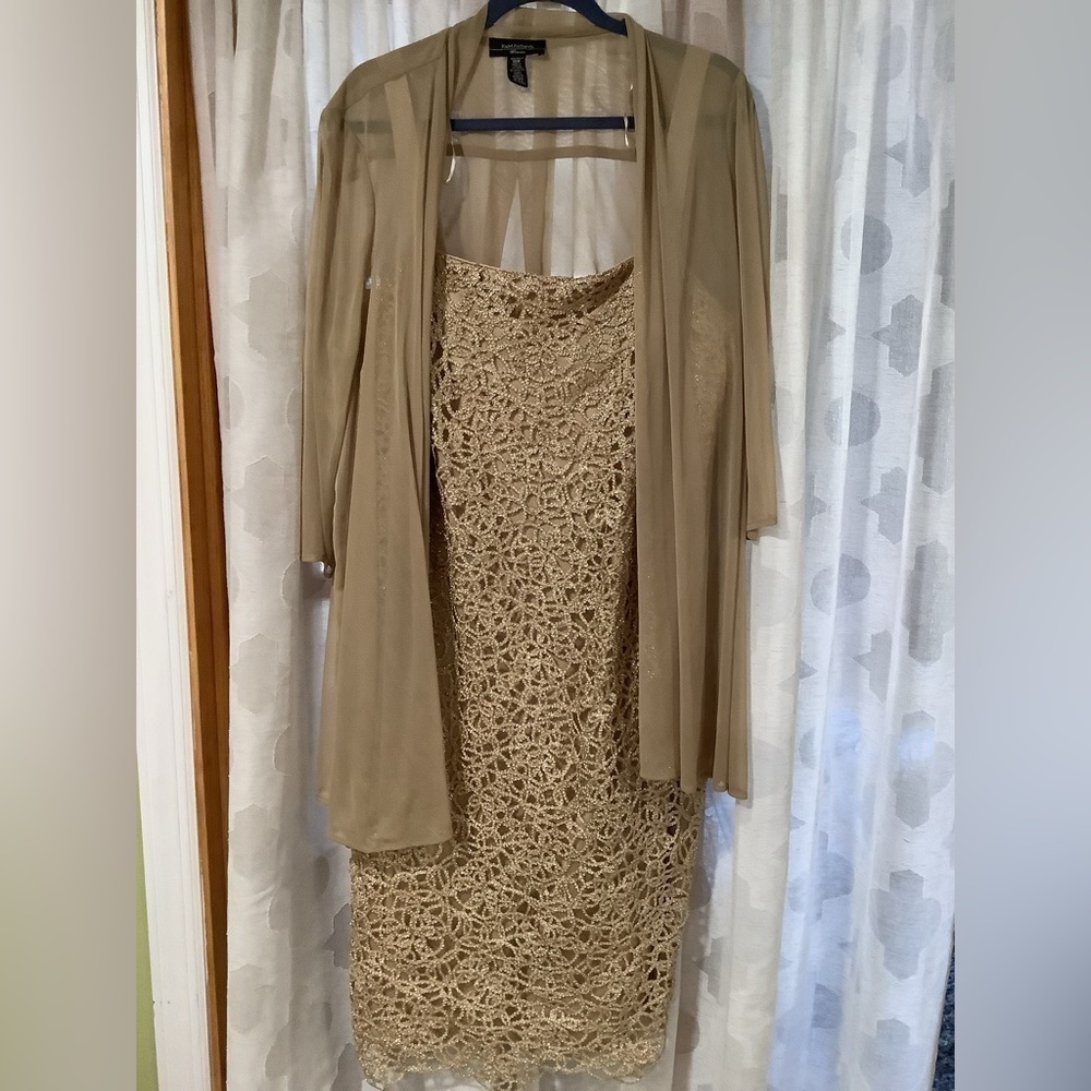 R & M Richards Formal Glitter Dress